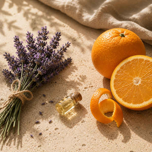 Lavender or sweet orange oil